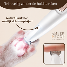 Amber & Bone Pootjes-trimmer voor Honden & Katten — Draadloos & Waterdicht met LED-licht — foto 4