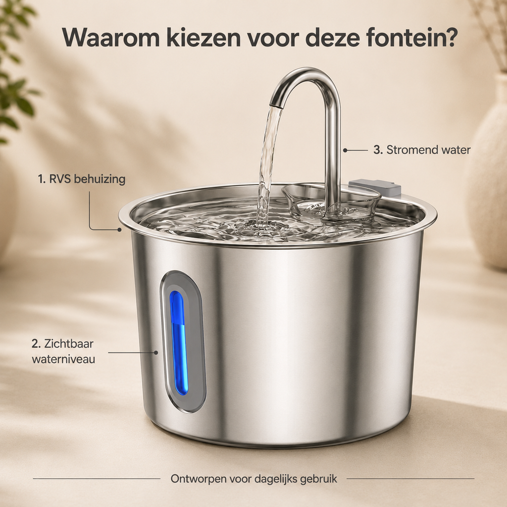 RVS Drinkfontein - kenmerken