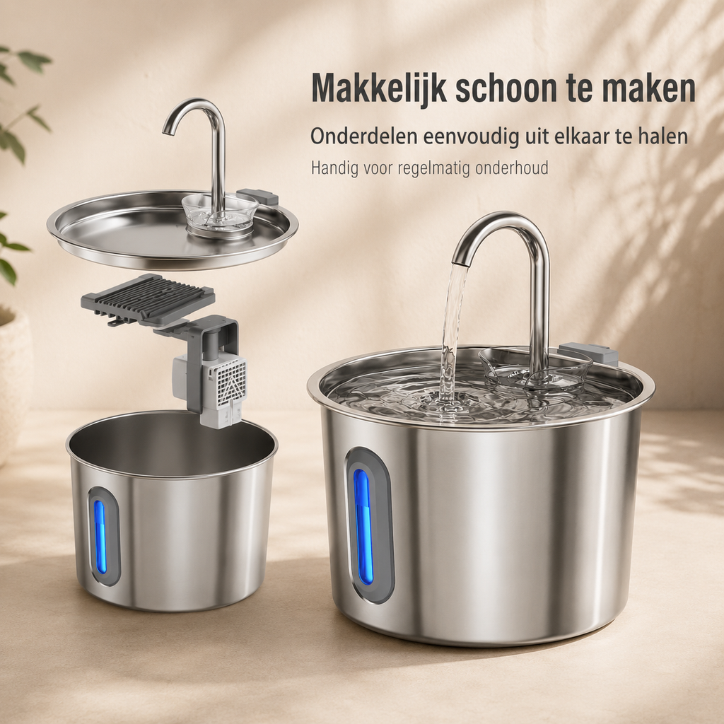 RVS Drinkfontein - gebruik