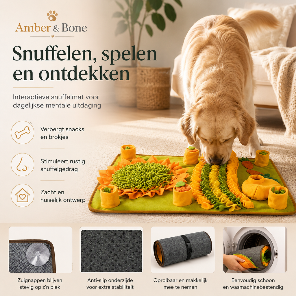 Snuffelmat voor Honden - Amber & Bone