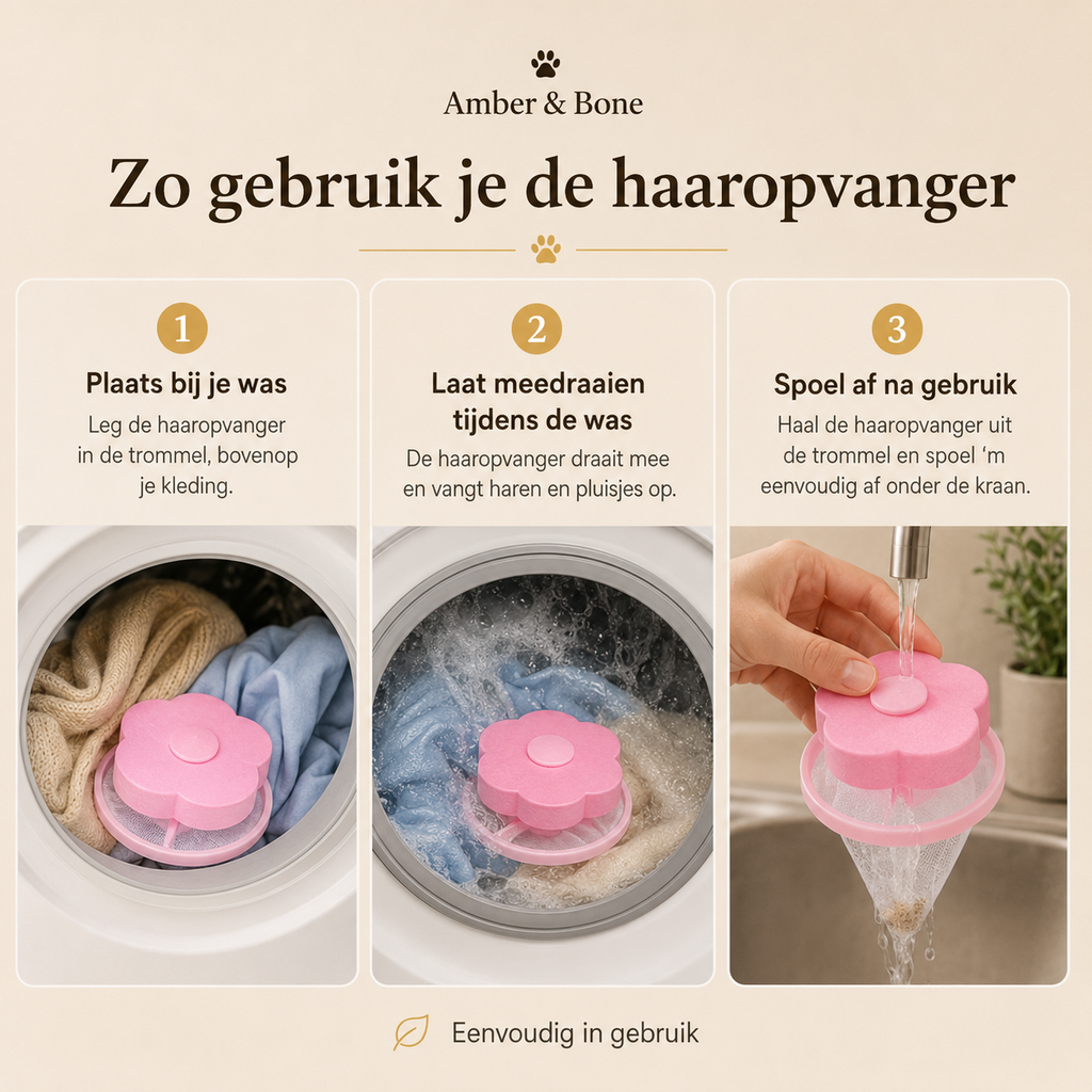 Wasmachine Haaropvanger - detail
